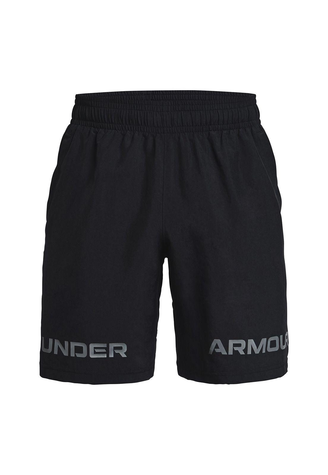 Short Hombre Ua Woven Graphic Wm Negro-0