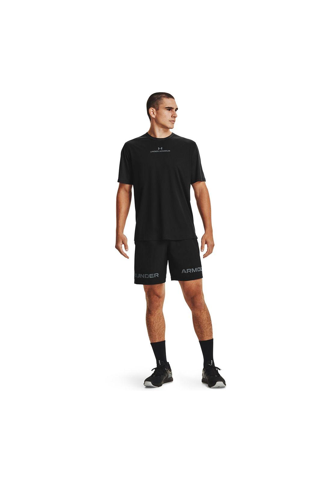 Short Hombre Ua Woven Graphic Wm Negro-5