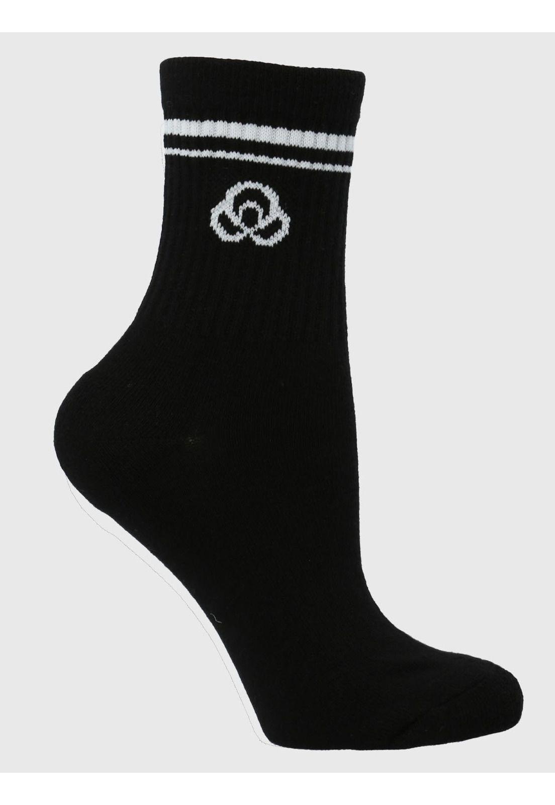 Pack 2 Calcetines Mujer Quarter Negro-2