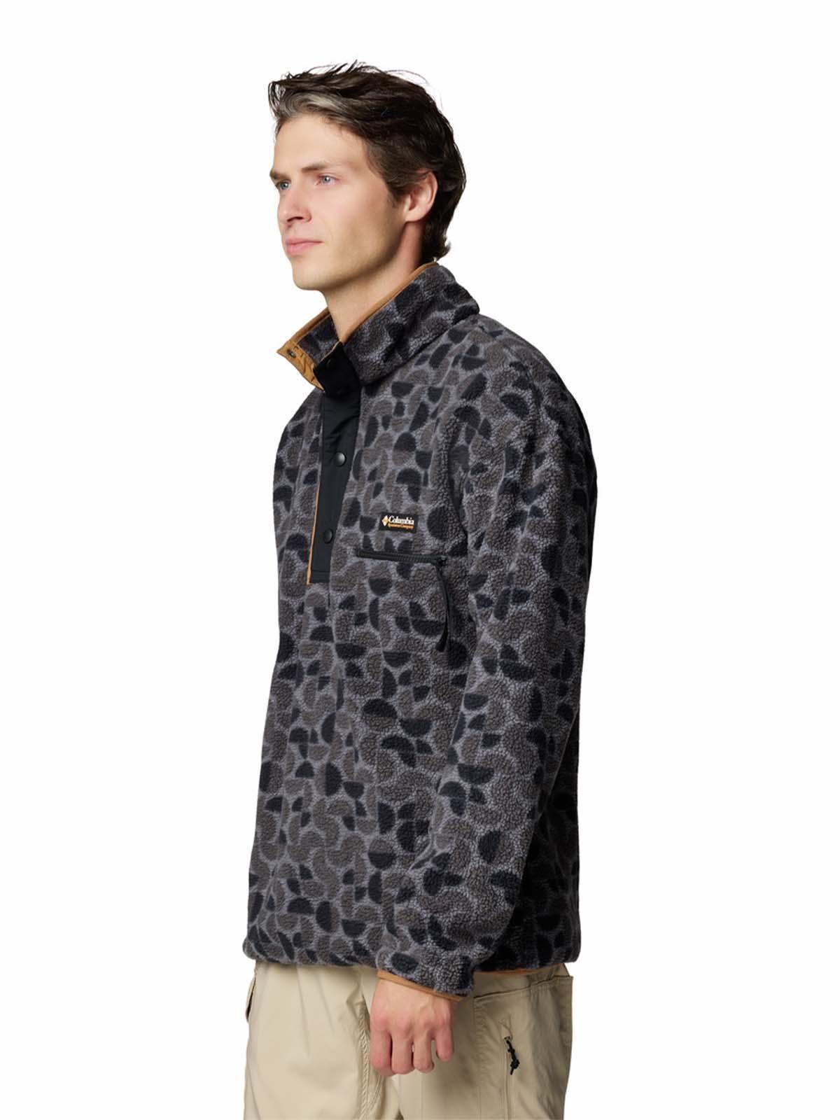 Polar Hombre Helvetia Snap Fleece Negro-1