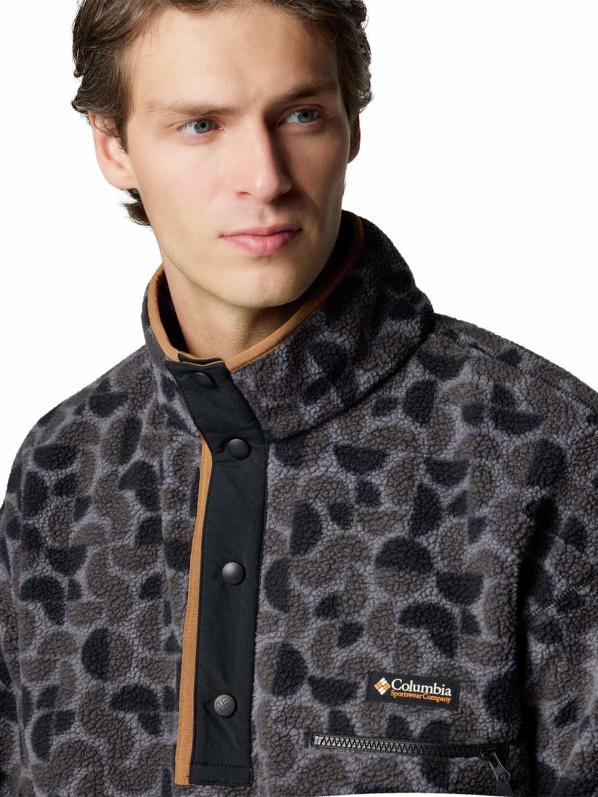 Polar Hombre Helvetia Snap Fleece Negro-3