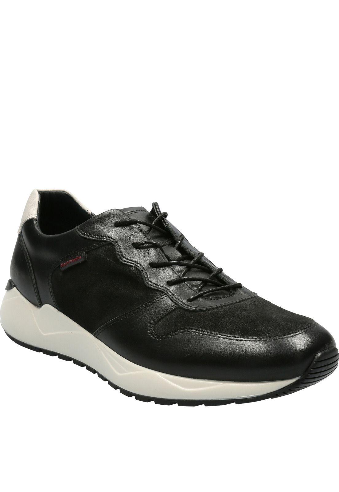 Zapatilla Cuero Hombre Suez Negro-0