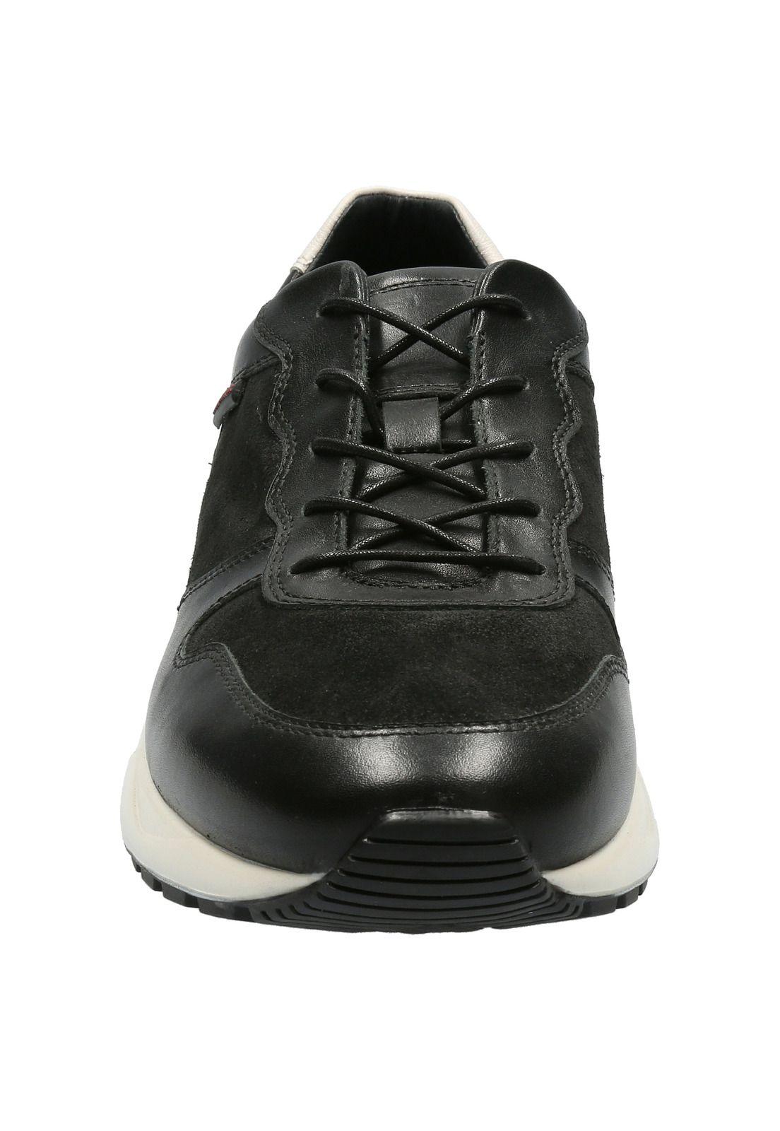 Zapatilla Cuero Hombre Suez Negro-2