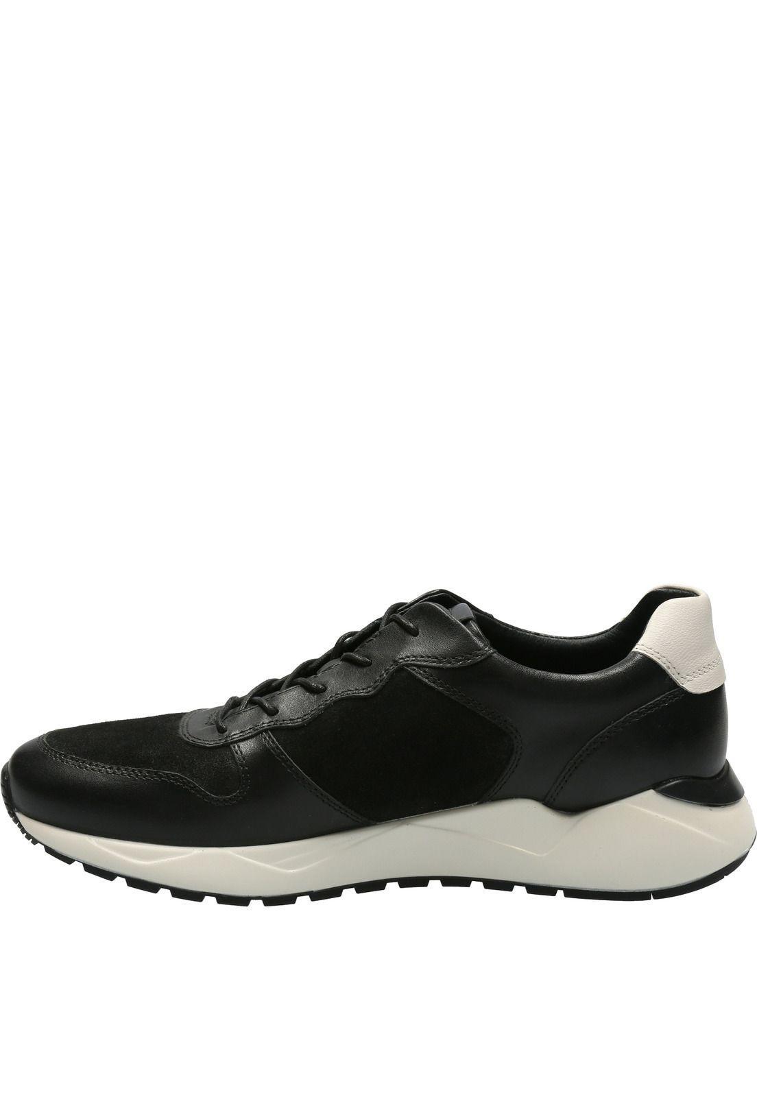 Zapatilla Cuero Hombre Suez Negro-4