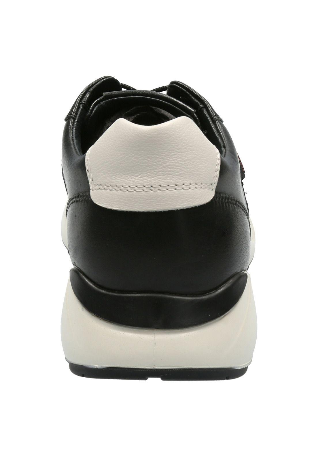 Zapatilla Cuero Hombre Suez Negro-5