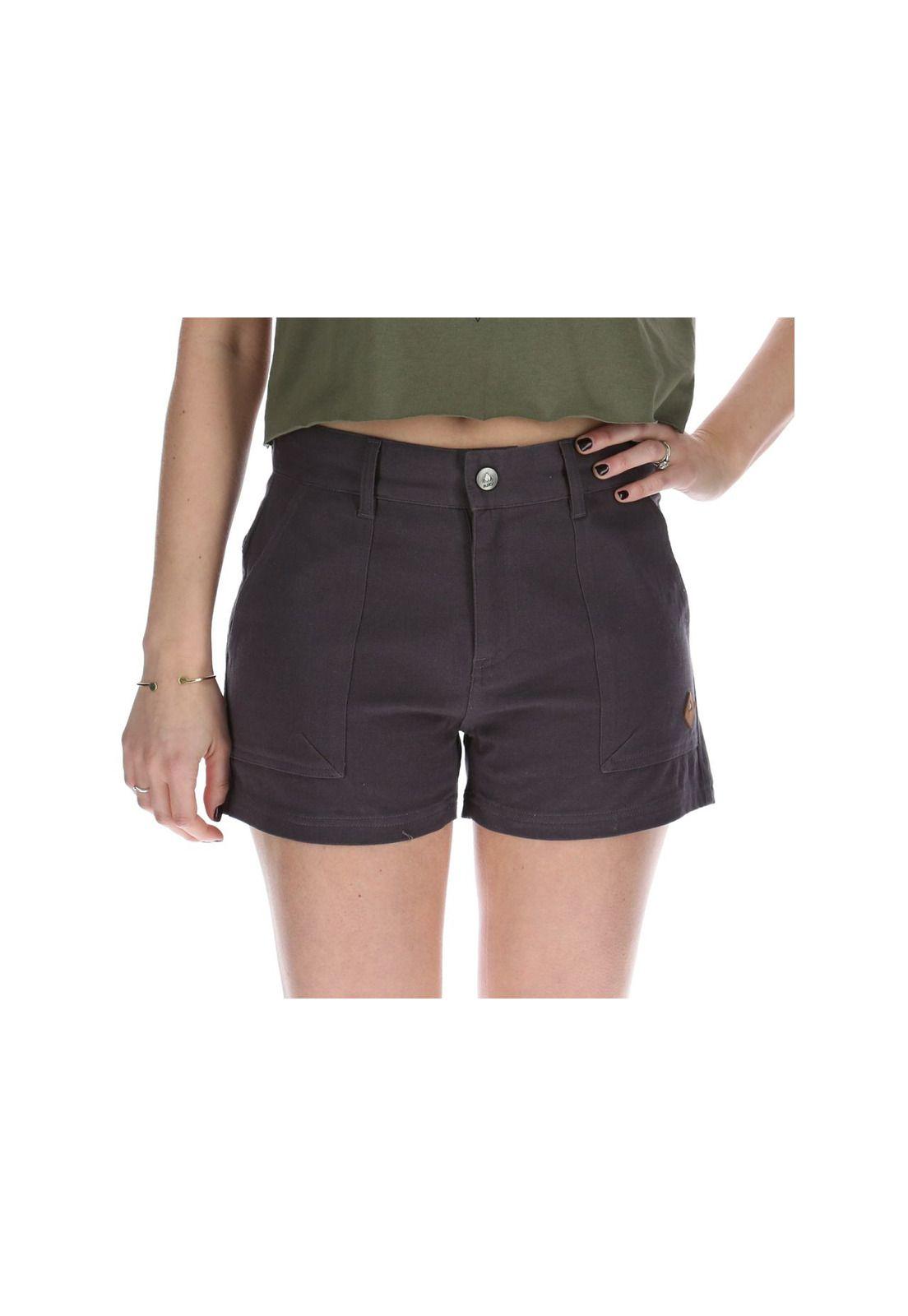 Short  Mujer Safari W Grafito-0