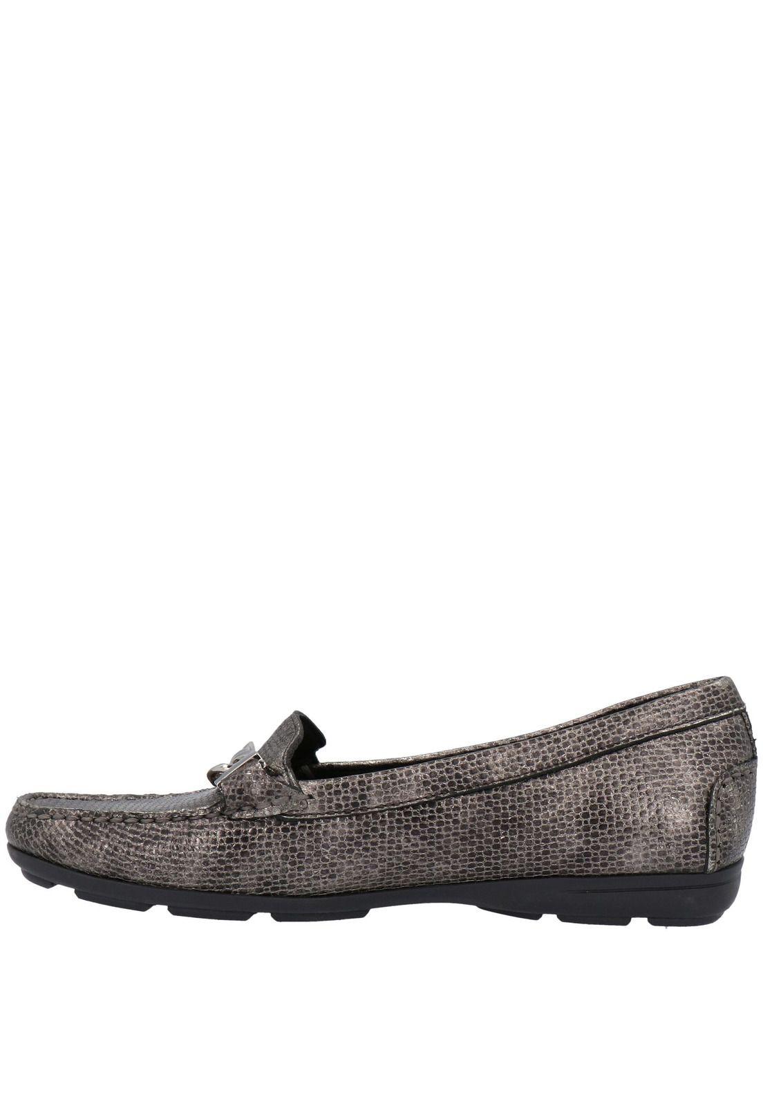 Mocasin Mujer Cuero Pola Plateado-4