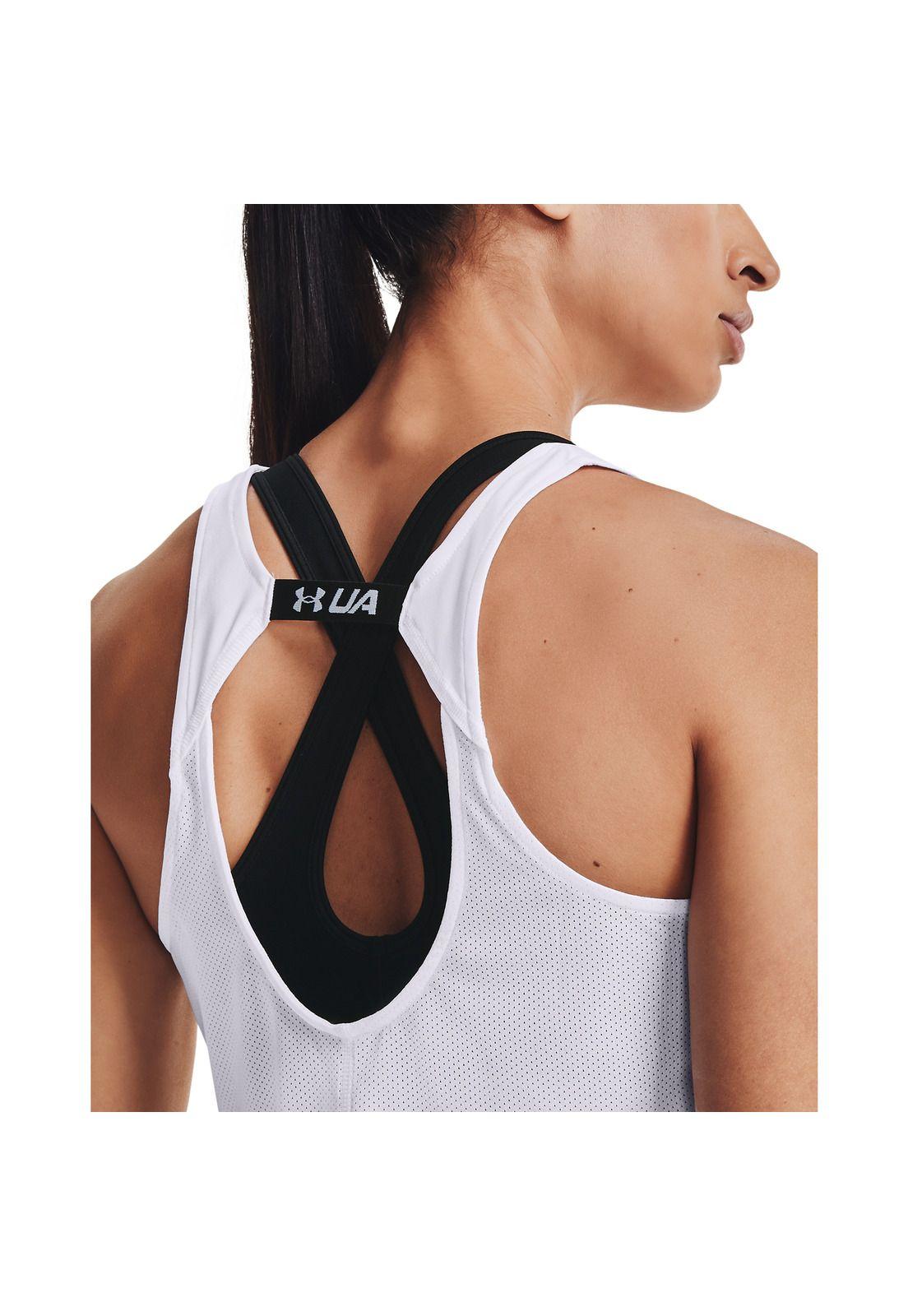 Polera S/M Mujer Ua Fly By Tank-Wht Blanco-5