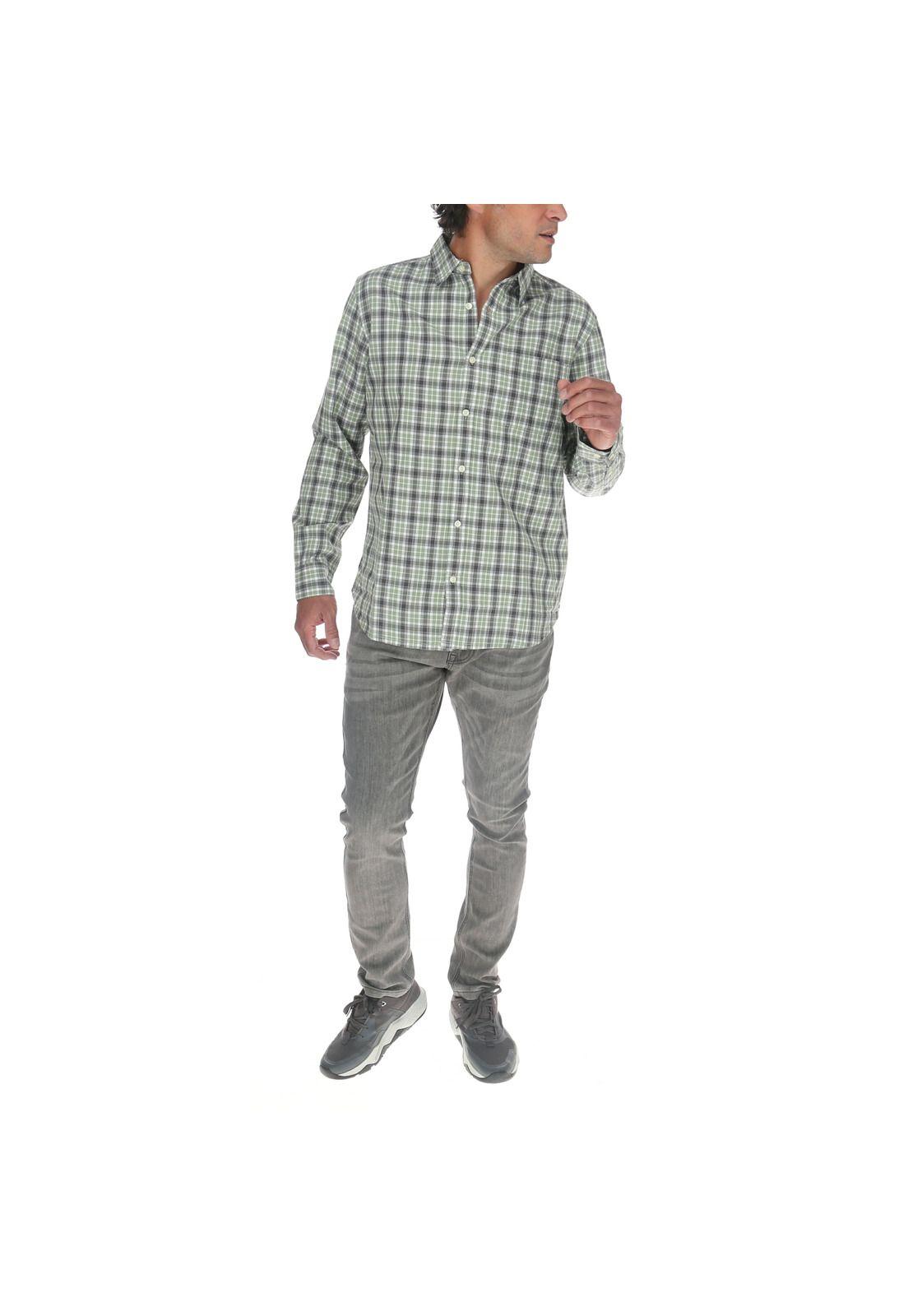 Camisa M/L Hombre Plaid L/S Shirt Multicolor-4