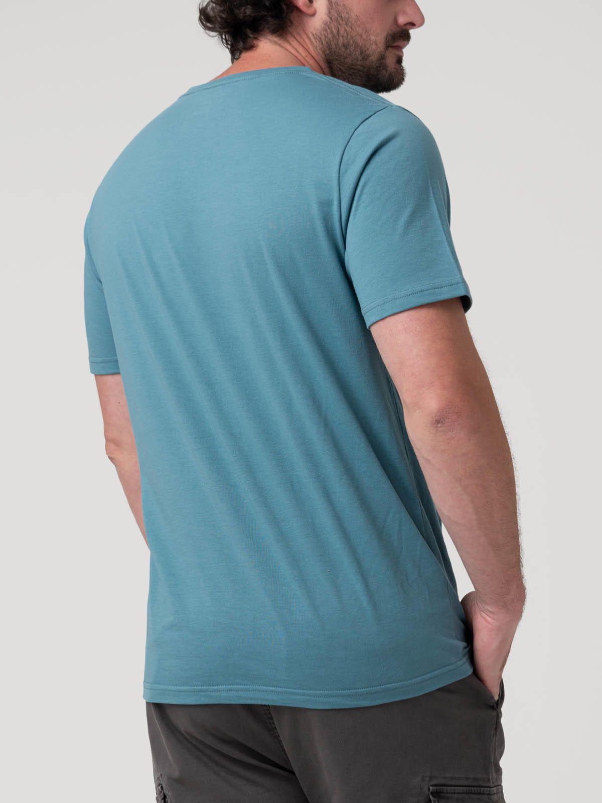 Polera Algodón Hombre Essentpoc Azul-5