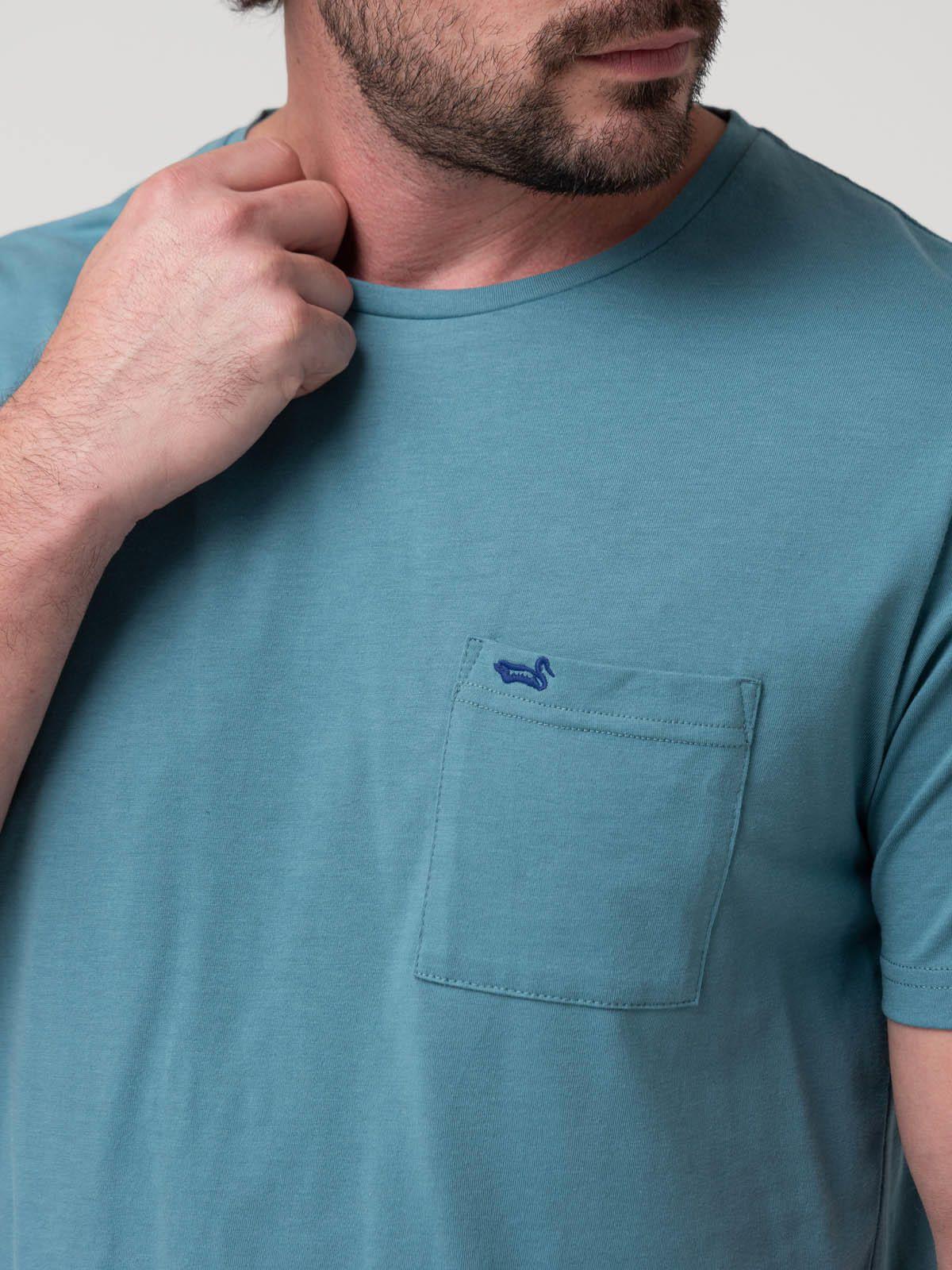 Polera Algodón Hombre Essentpoc Azul-6