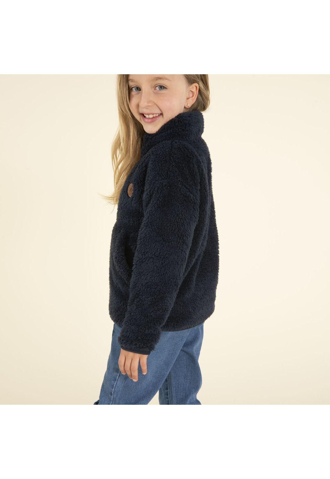 Polar Niña Peludo Azul-1