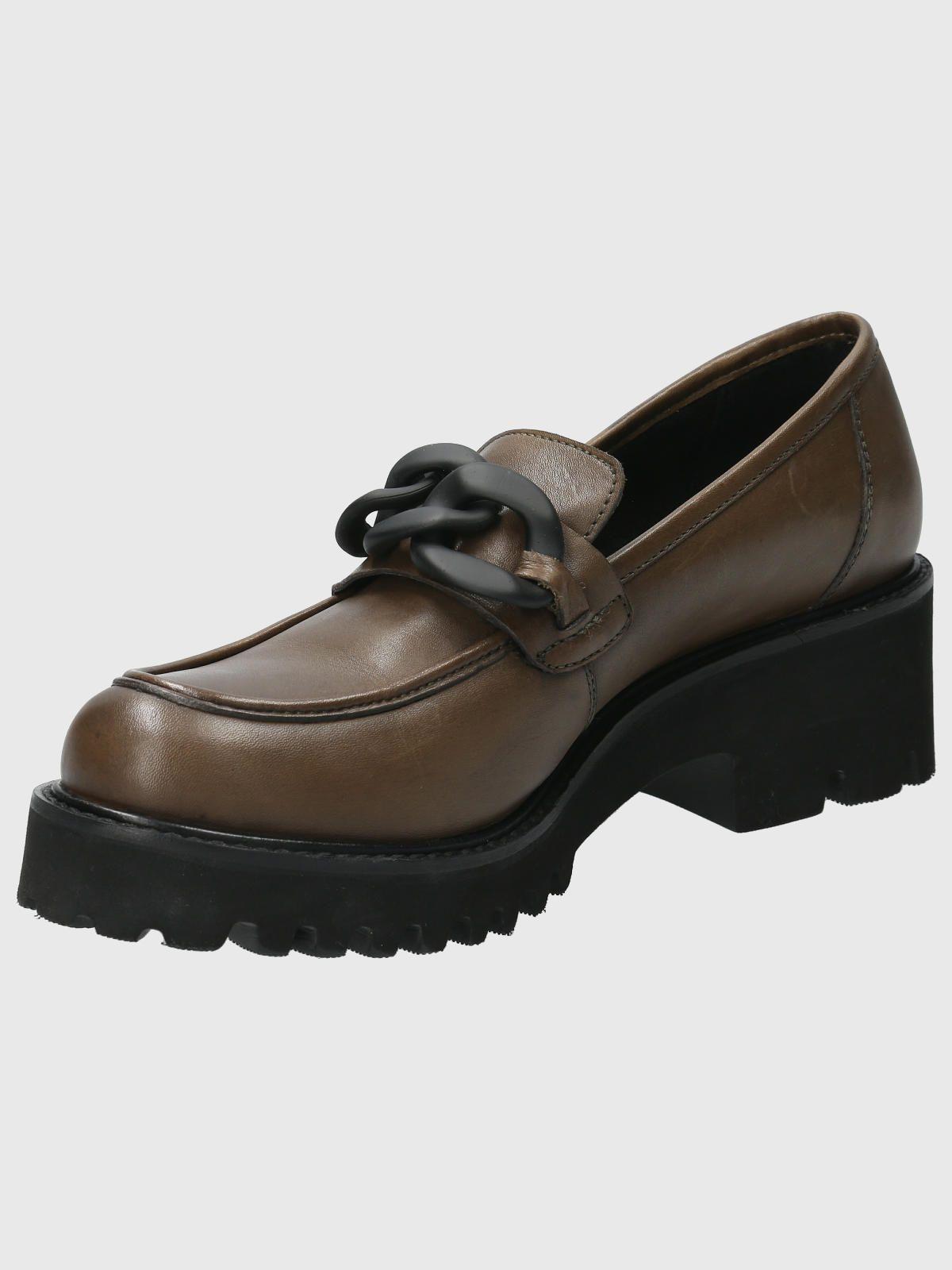 Mocasín Cuero Mujer Billie Verde-4