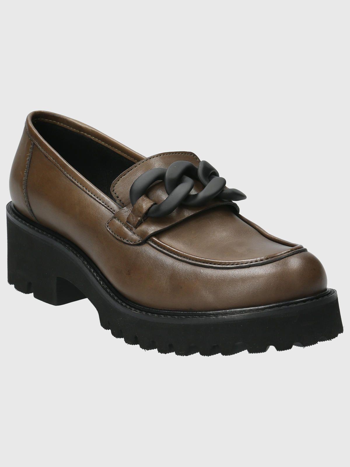Mocasín Cuero Mujer Billie Verde-0