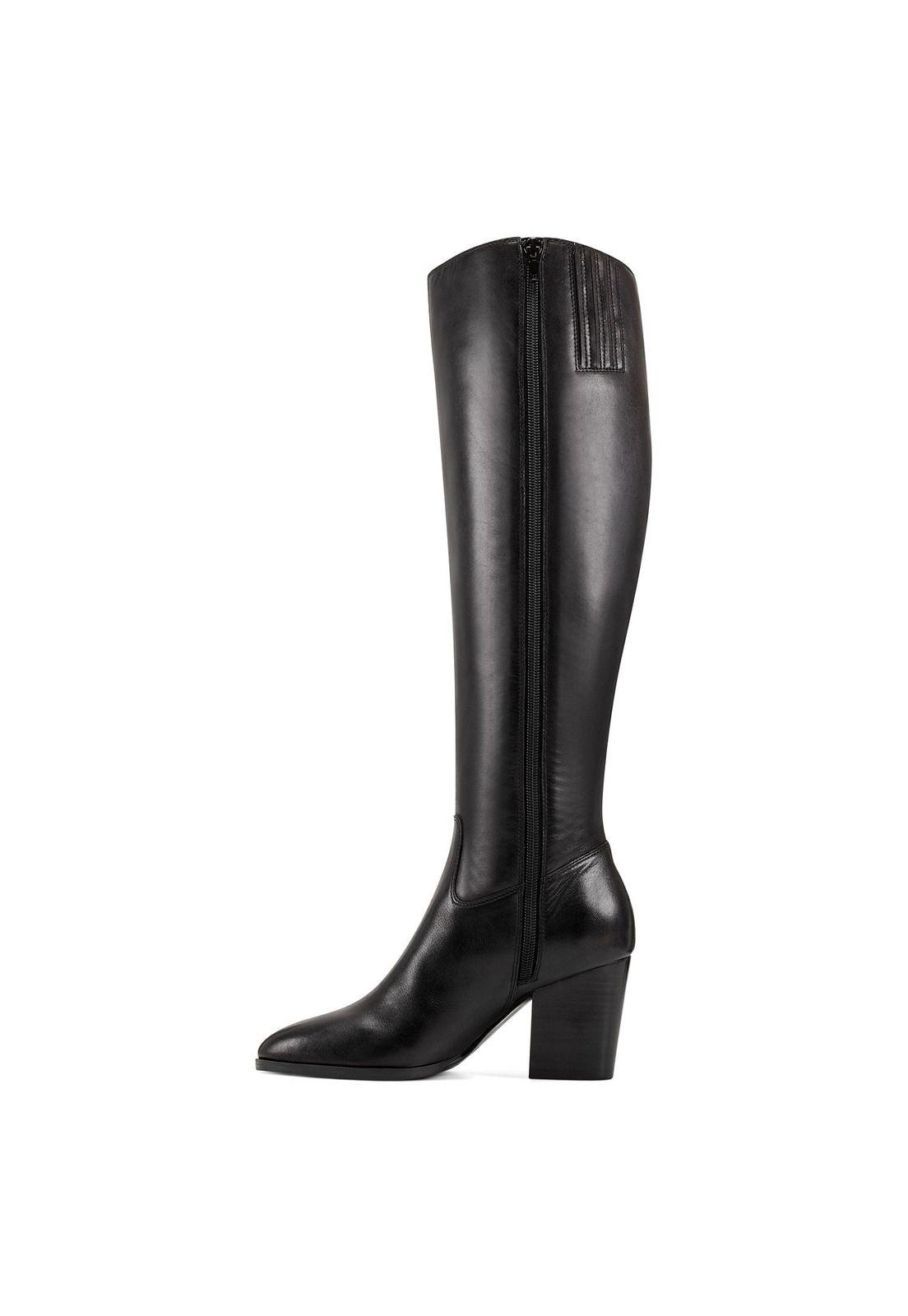 Bota Cuero Natty Negro Mujer-2