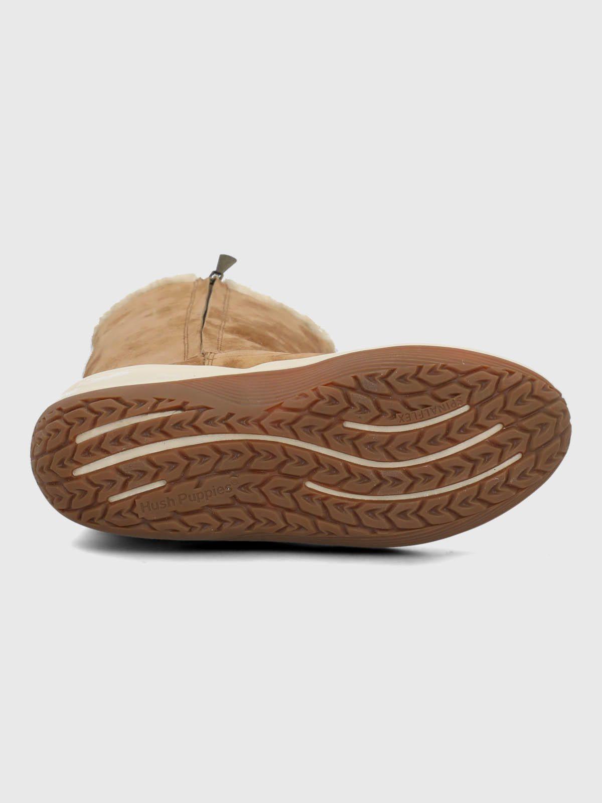 Bota Cuero Mujer Alove Button Café-7