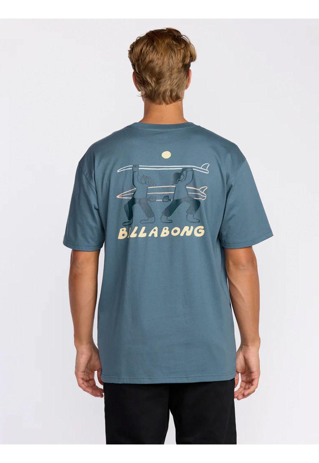 Polera M/C Hombre Split The Peak Celeste-1