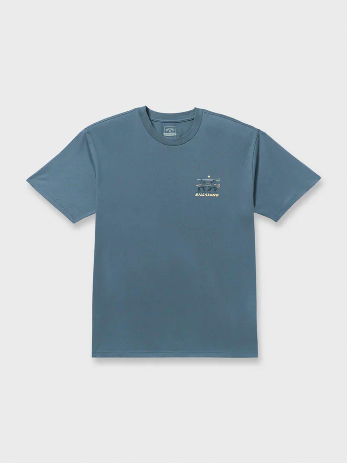 Polera M/C Hombre Split The Peak Celeste-0
