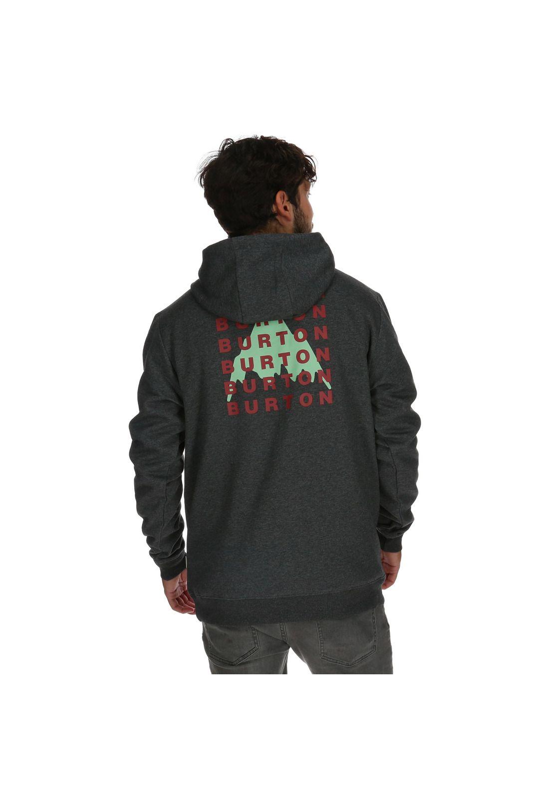 Poleron Tracker Hombre Gris Oscuro Burton-2