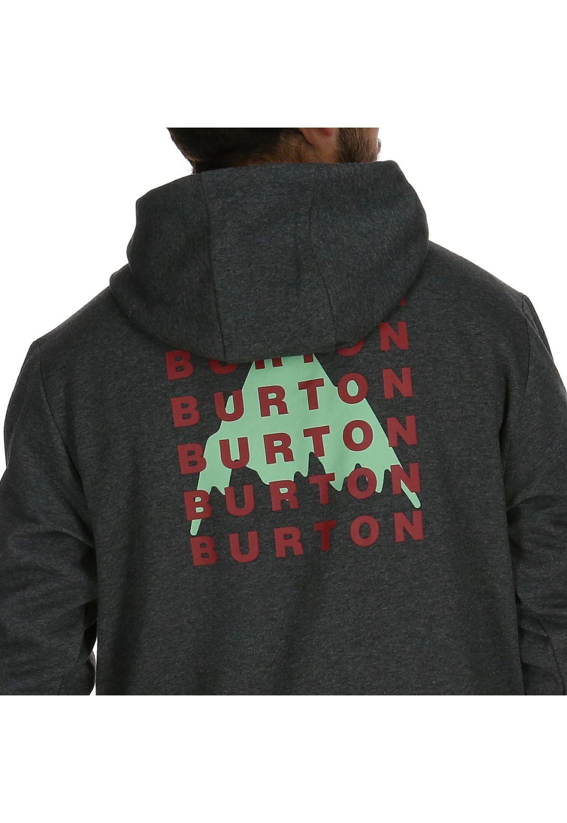 Poleron Tracker Hombre Gris Oscuro Burton-4
