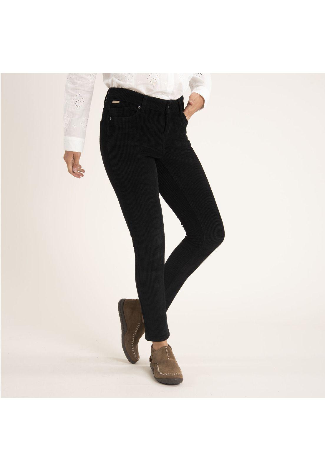 Pantalón Mujer Rosa Negro-1