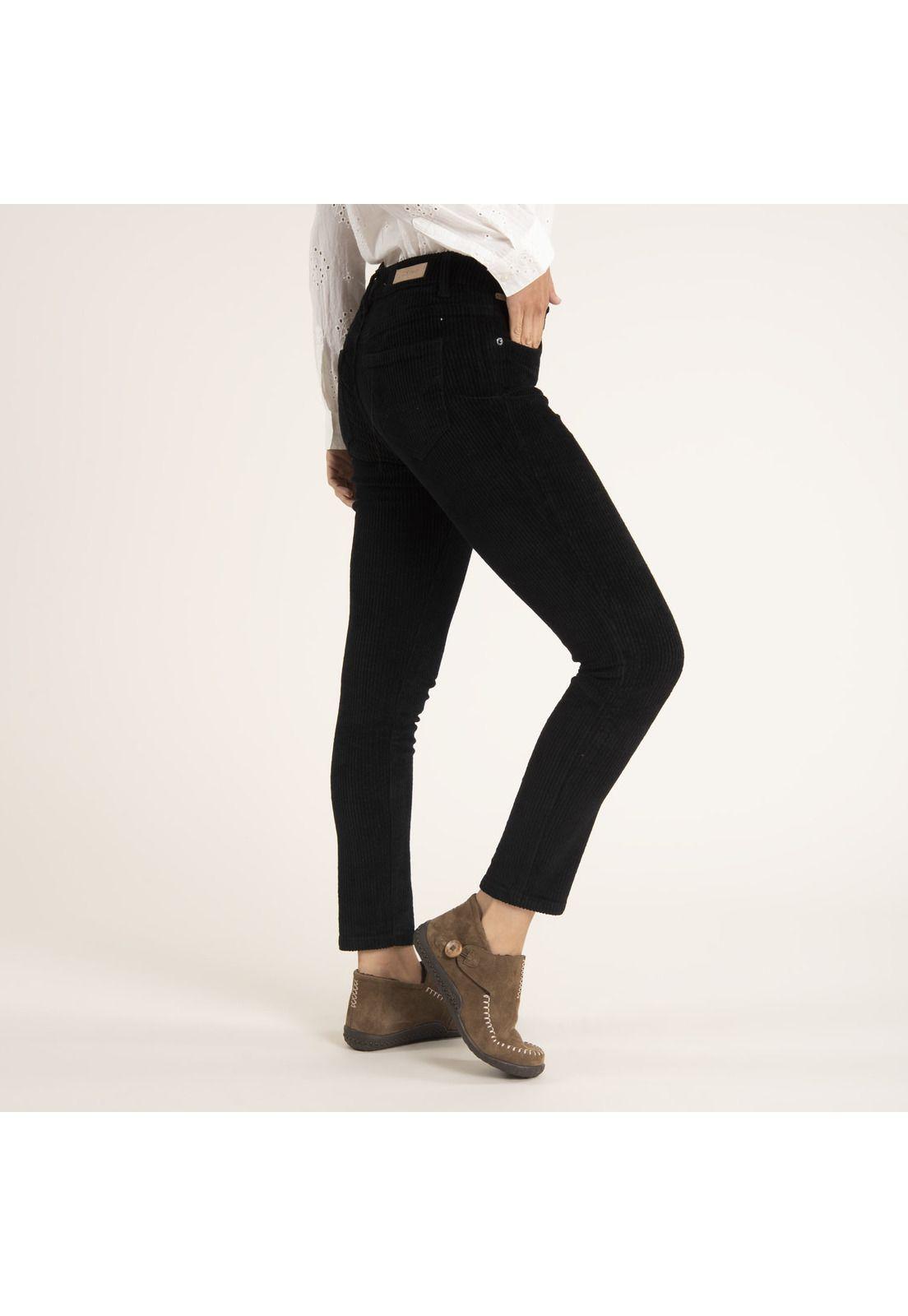 Pantalón Mujer Rosa Negro-2
