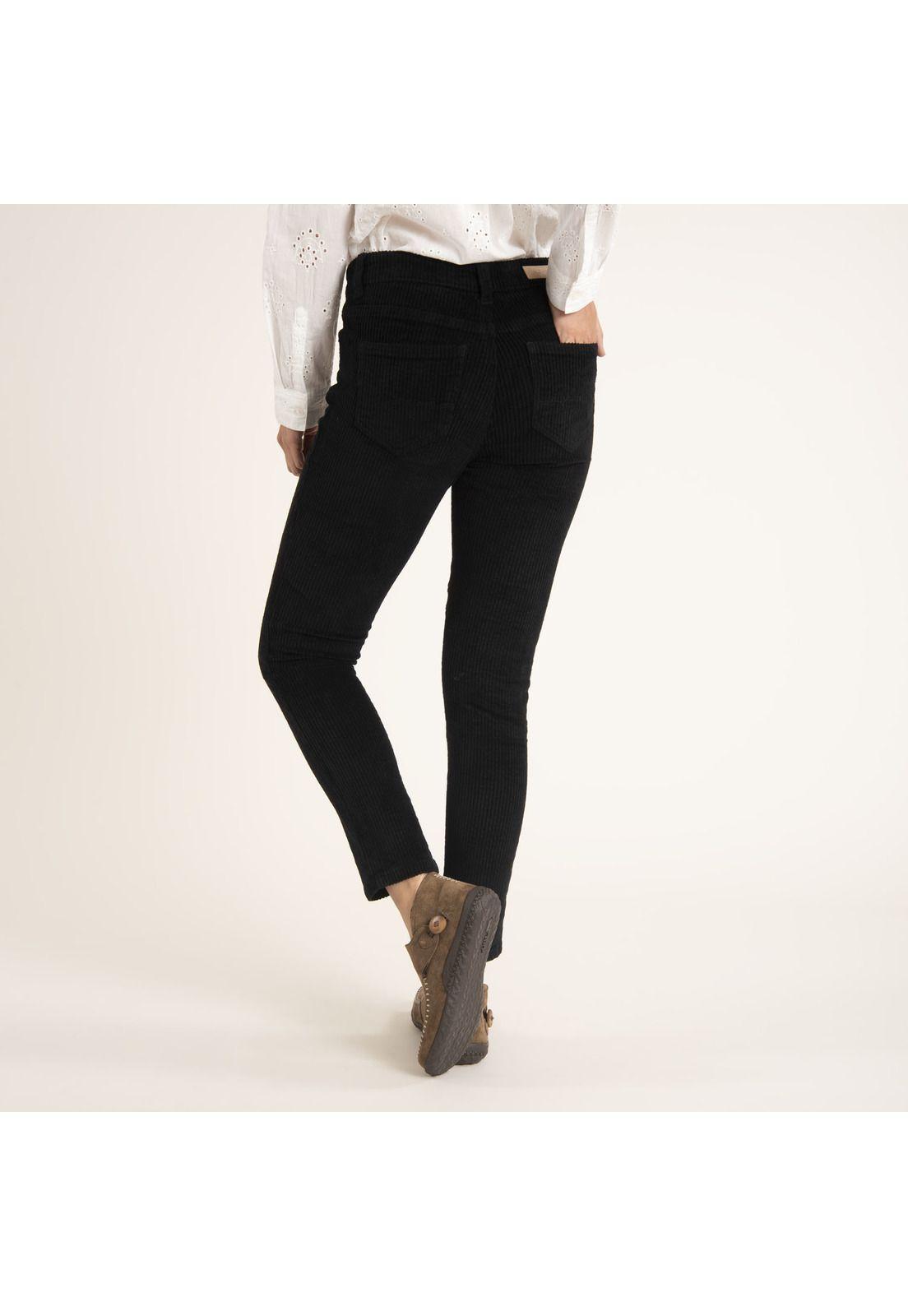 Pantalón Mujer Rosa Negro-3