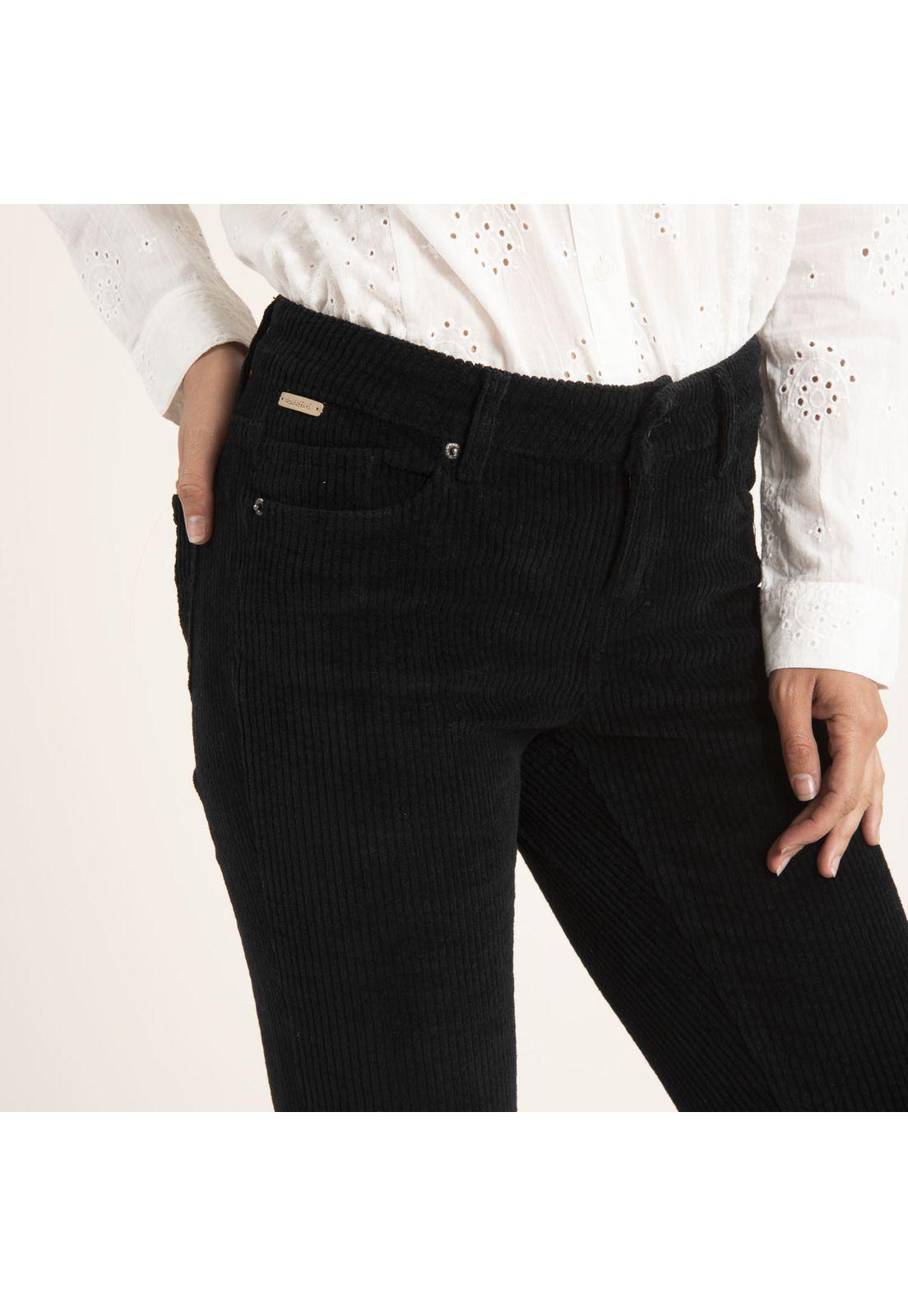 Pantalón Mujer Rosa Negro-4