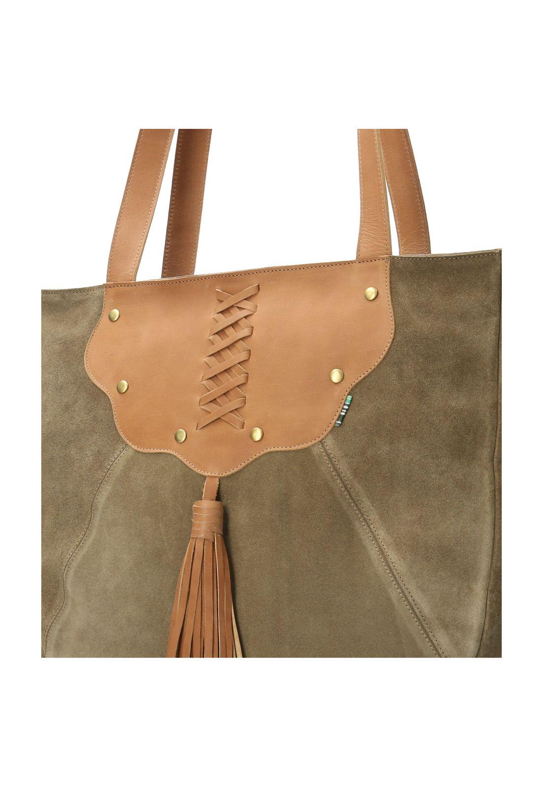 Cartera Cuero Mujer Mariani Tote Verde-3