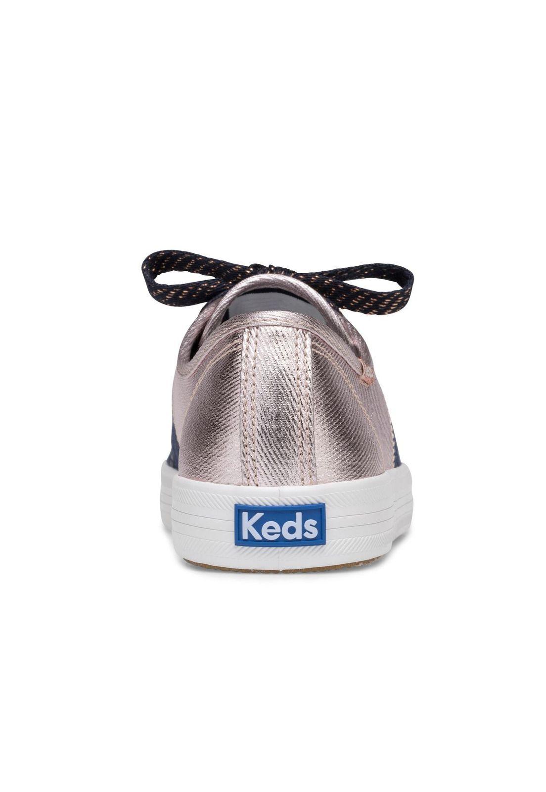 Zapatilla Kickstart Jeans Urbana Azul marino y Dorado-4