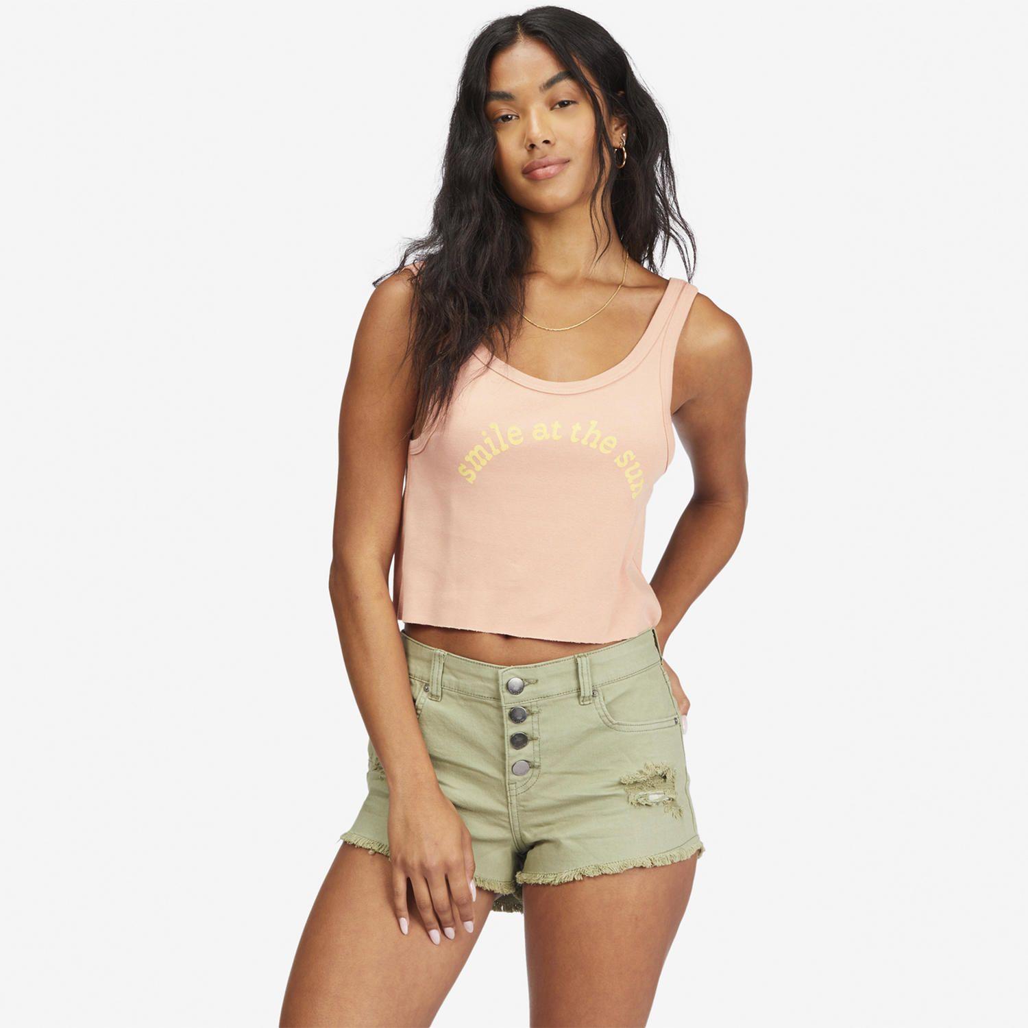 Short Mujer Buttoned Up J Dnst Verde-0