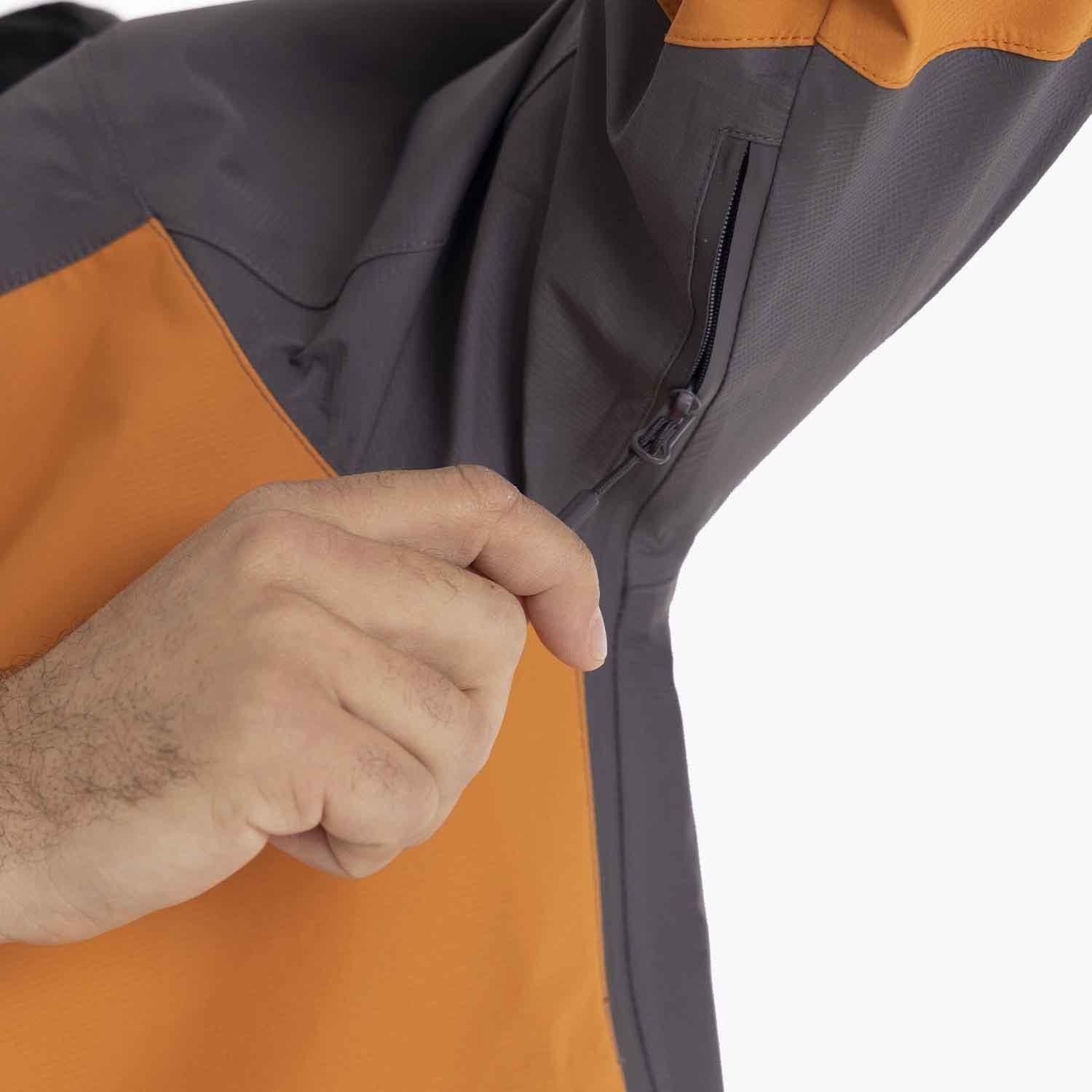 Impermeable Hombre Bravo Hard Shell Gris Merrell-8