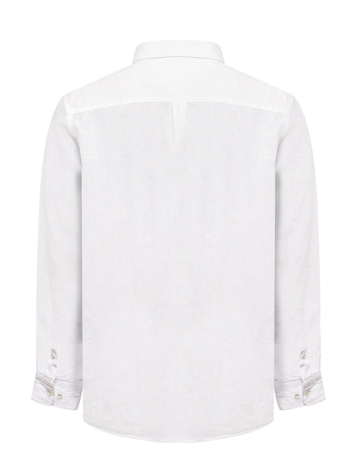 Camisa Lino Orgánico Hombre Linentex Blanco-1