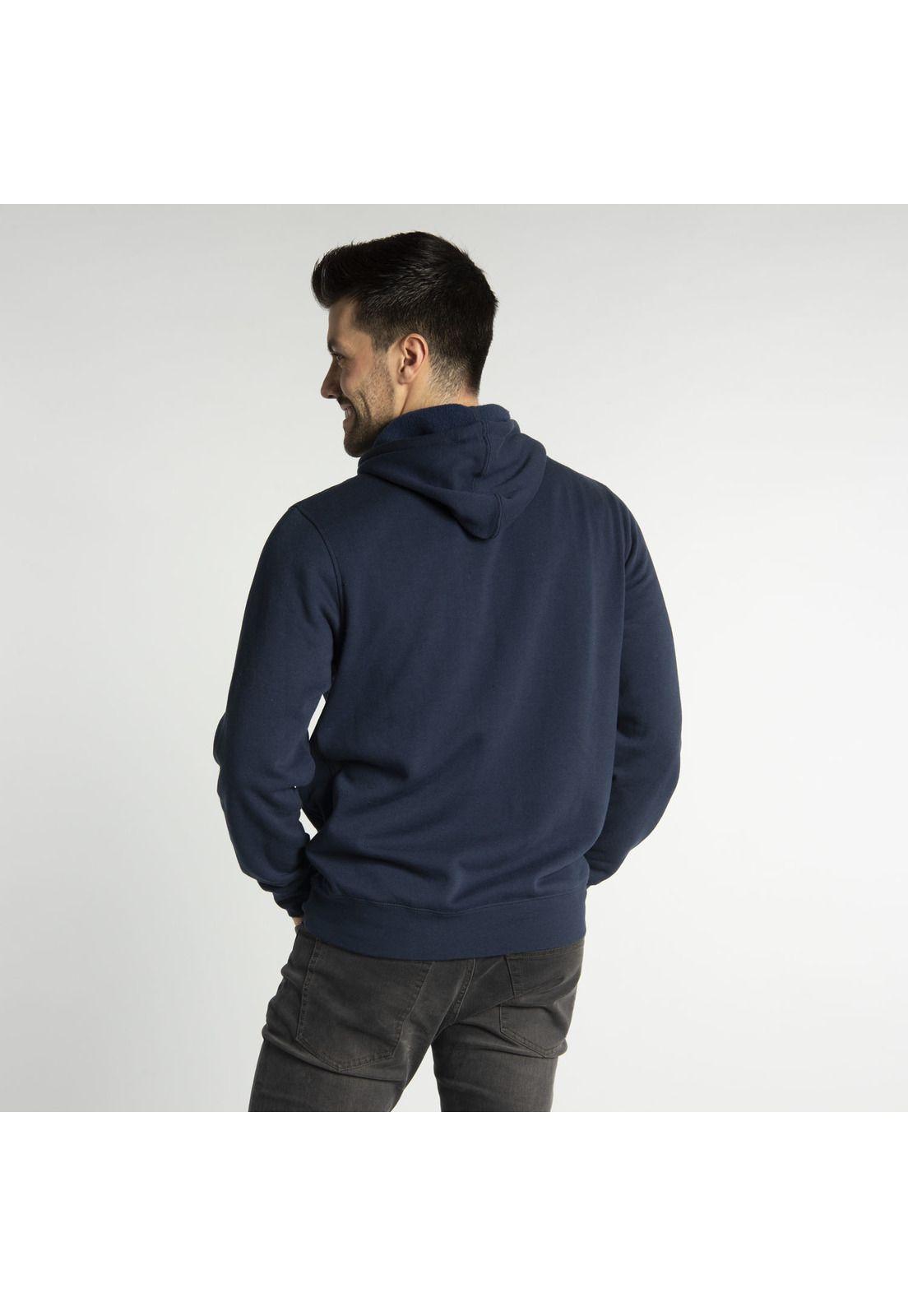 Polerón Hombre Found Pullover Hoode Azul Marino-2