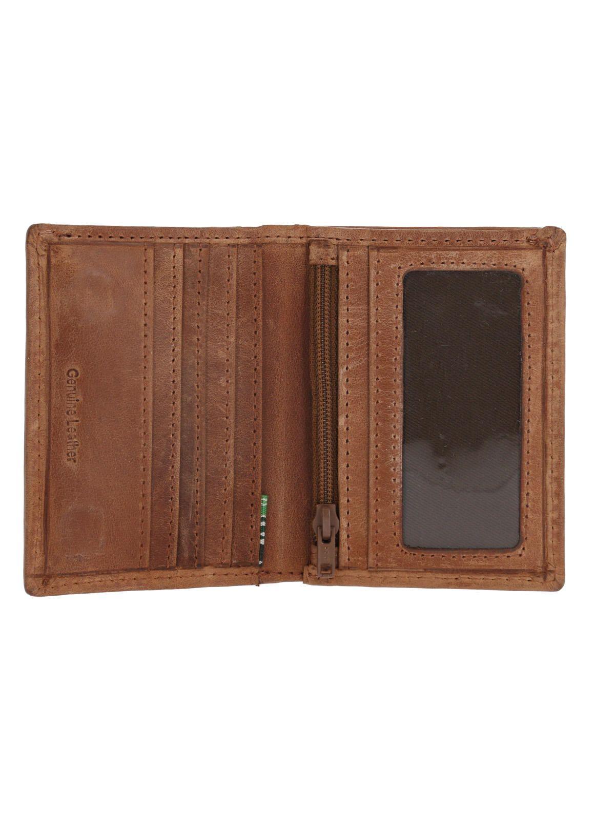 Billetera Cuero Hombre Fd Bifold Magnet Café-2