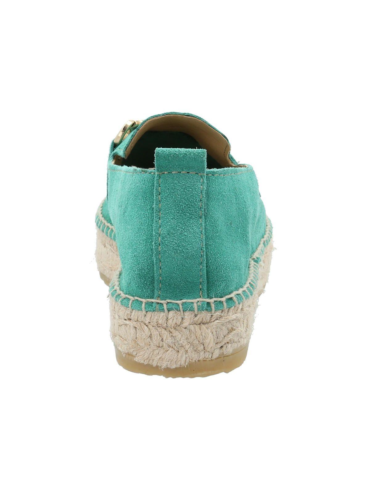 Alpargata Cuero Mujer Areca Verde -5