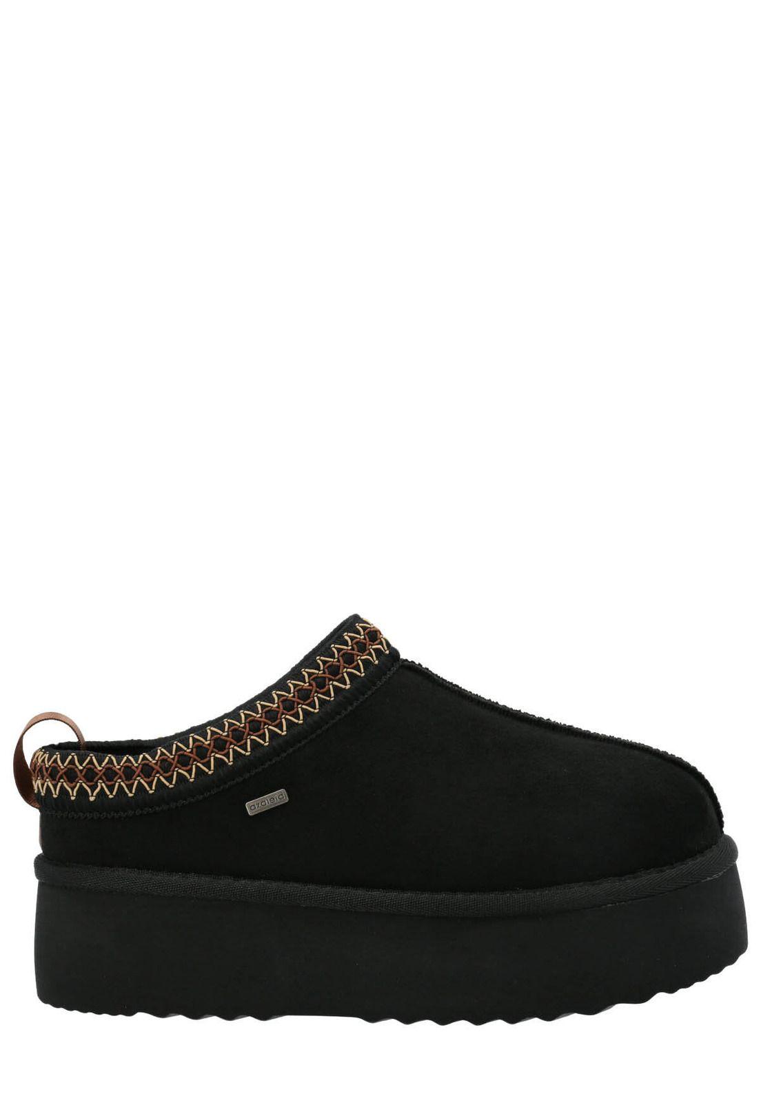 Pantufla Luton Mujer Negro-1