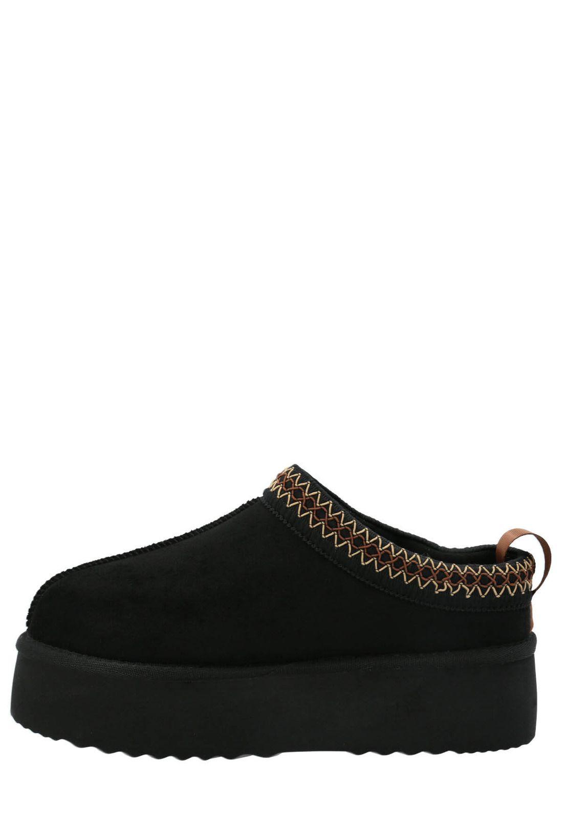 Pantufla Luton Mujer Negro-5