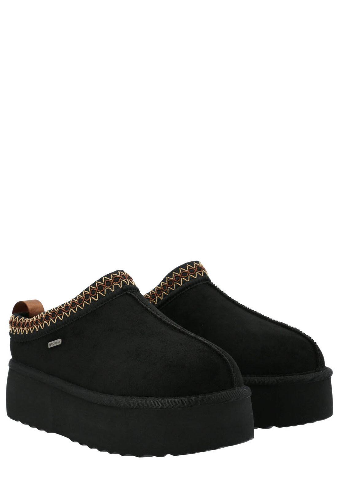 Pantufla Luton Mujer Negro-7