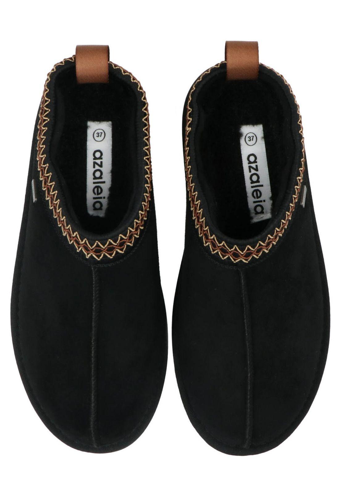 Pantufla Luton Mujer Negro-8