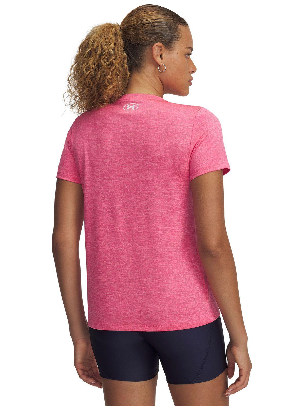 Polera Manga Corta Tech Twist Mujer Rosa-1