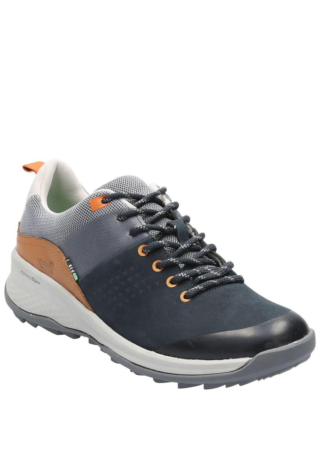 Zapatilla Cuero Mujer Iguazu Azul Marino-1