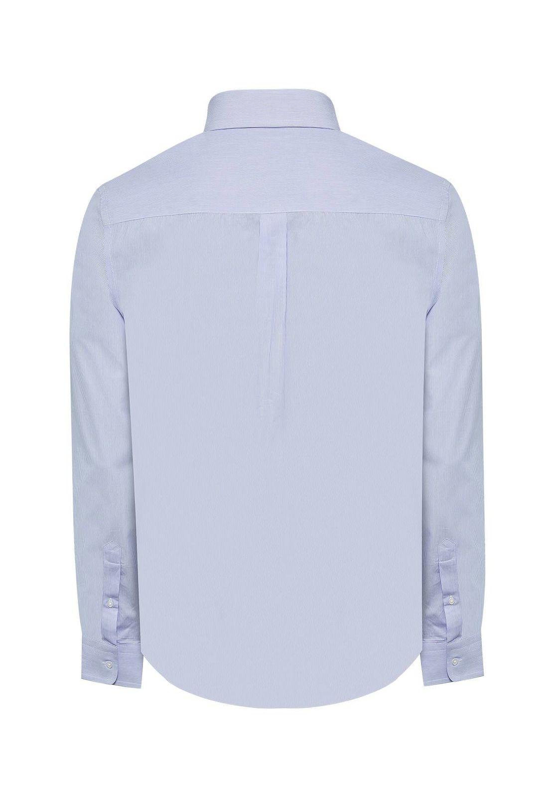 Camisa Cuello Italiano Hombre Easylife Celeste-3