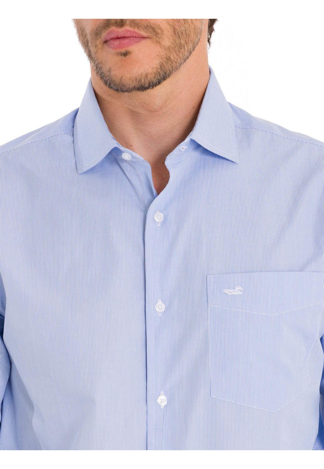 Camisa Cuello Italiano Hombre Easylife Celeste-9