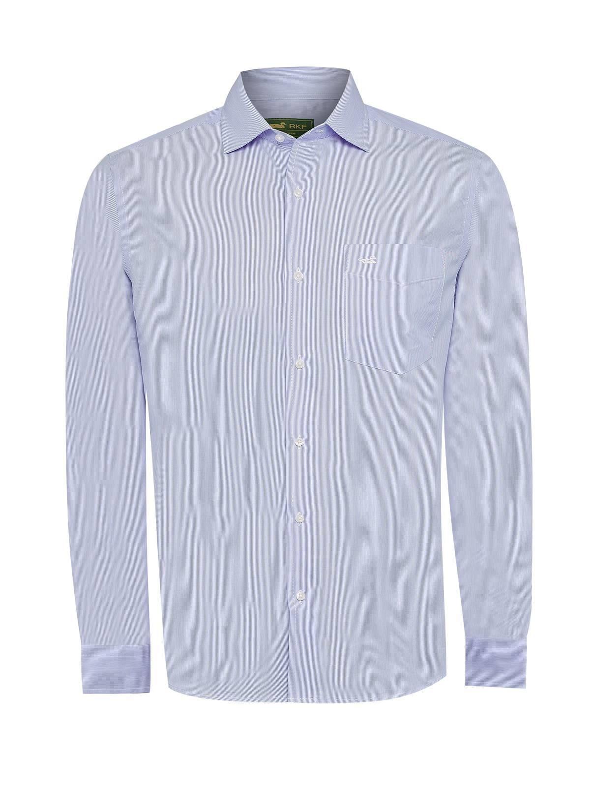 Camisa Cuello Italiano Hombre Easylife Celeste-1