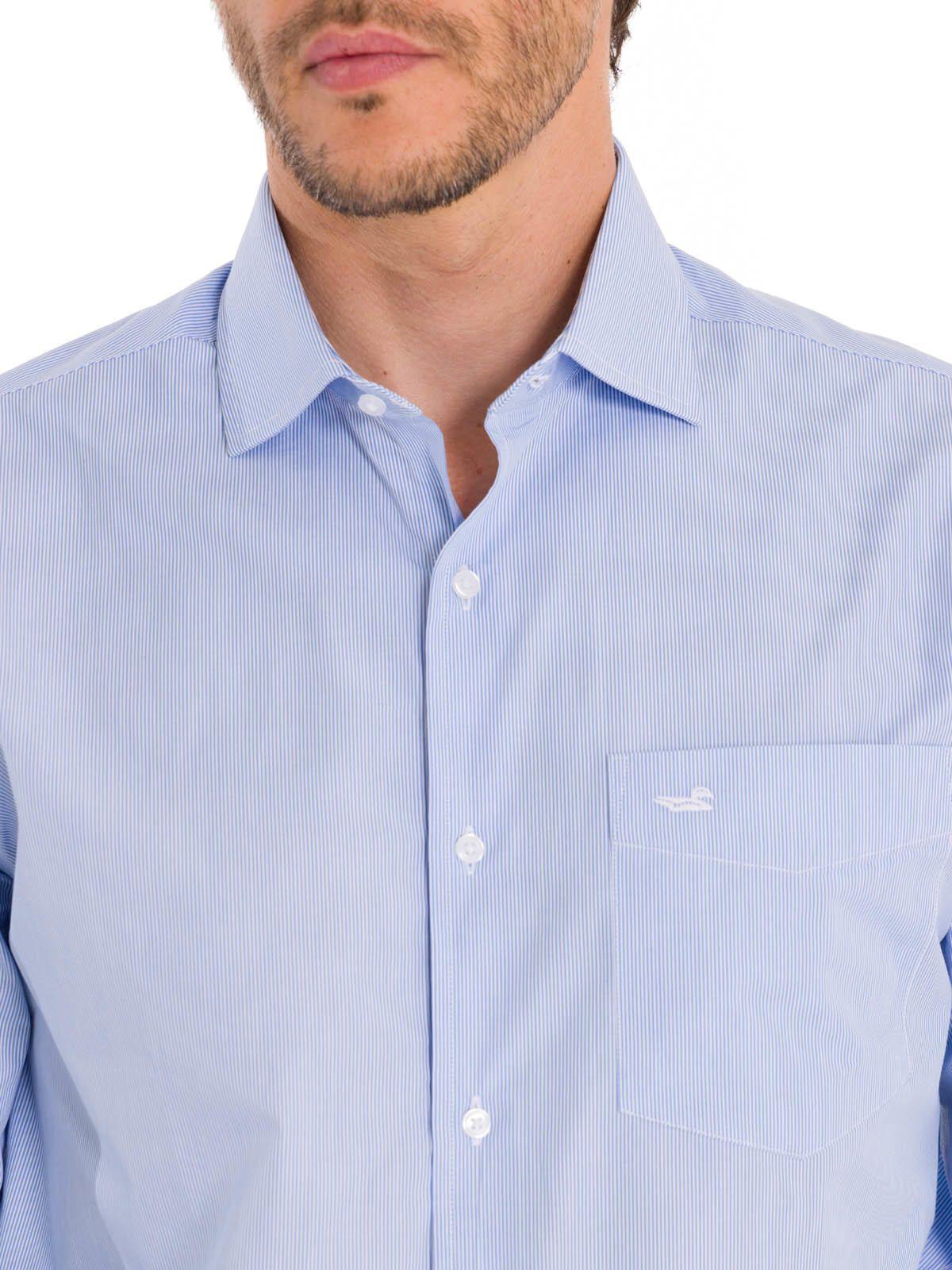 Camisa Cuello Italiano Hombre Easylife Celeste-9