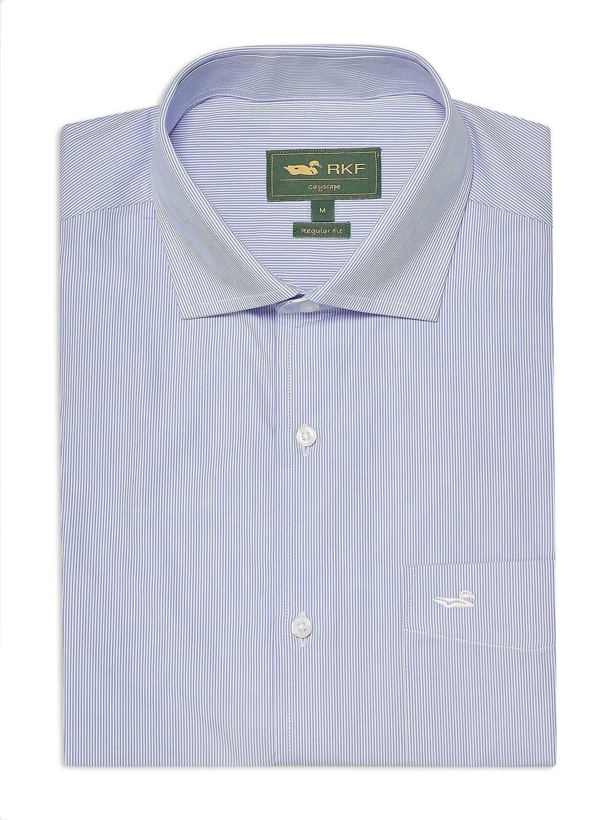 Camisa Cuello Italiano Hombre Easylife Celeste-0