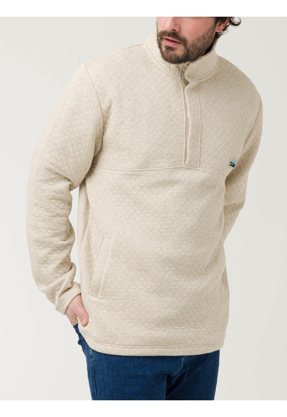 Polerón Algodón Orgánico Hombre Haze Beige-4