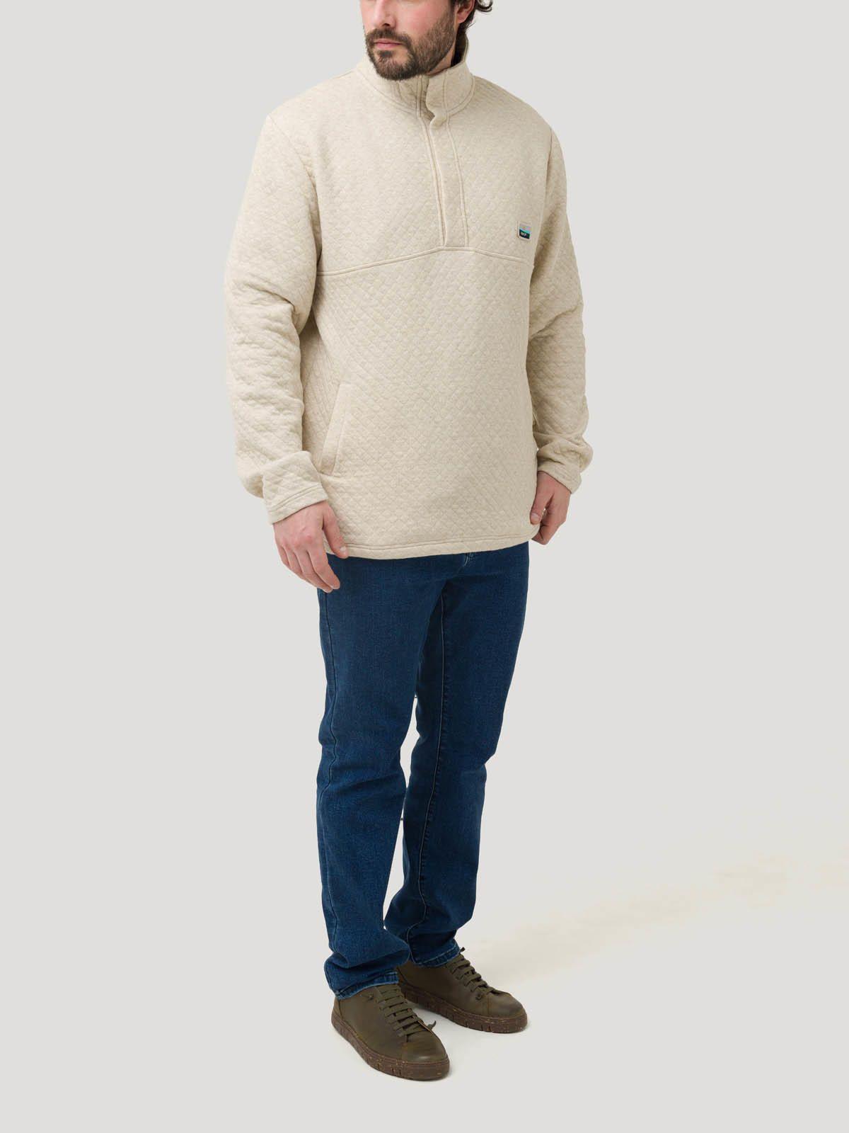 Polerón Algodón Orgánico Hombre Haze Beige-8