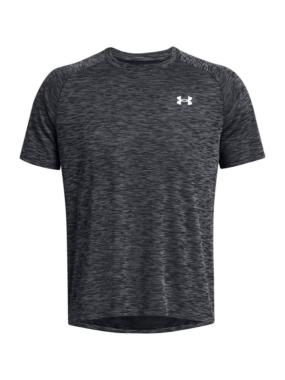 Polera texturizada UA Tech hombre Negro-0